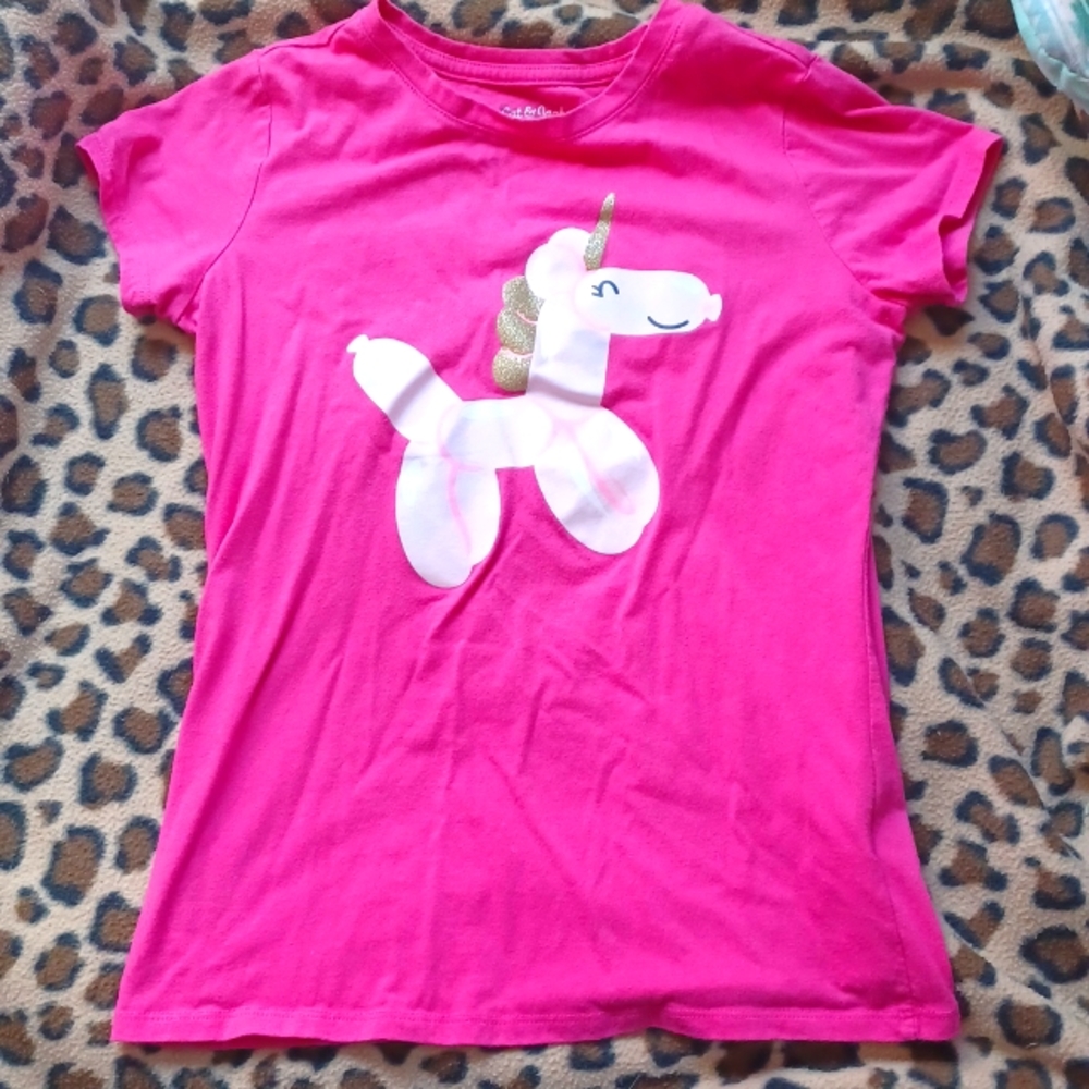 Cat and Jack balloon unicorn shirt SZ L (10/12)